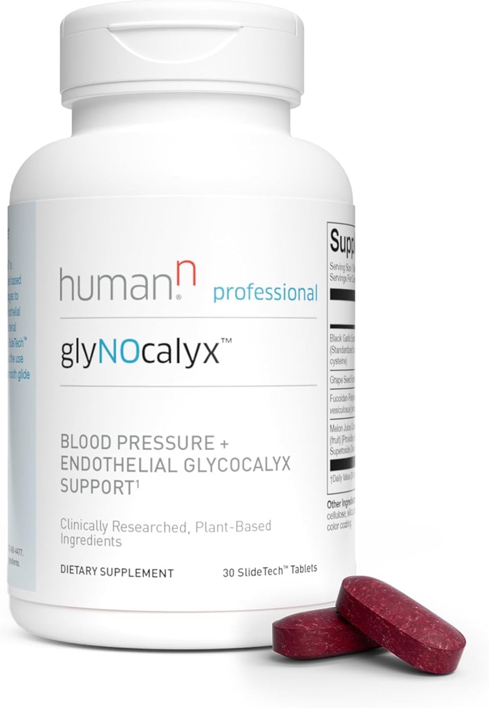 Humann glyNocalyx Tabletit - Endotelial Glycocalyx, Circulation & Typpioksidi tuki ... Mustavalkosipuli, viinirypäleen siemenuute, Fucoidan-polyfenoli Complex ... 30