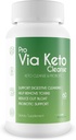 Pro Via Keto Cleanse - Auta poistamaan toksiinit ja epäpuhtaudet - Plant-Based Natural Keto Cleanse Probiotic Support - Tuki Ruoansulatuskanavan puhdistus & Subject Gut Bloat - Tuki Jätteiden poisto ja puhdistus