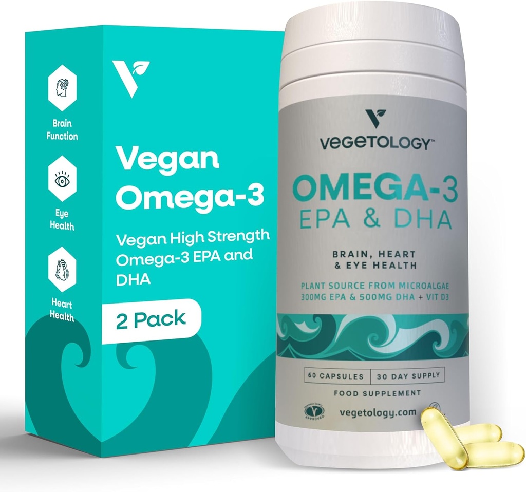 Vegaani Omega 3 Täydennysosa 