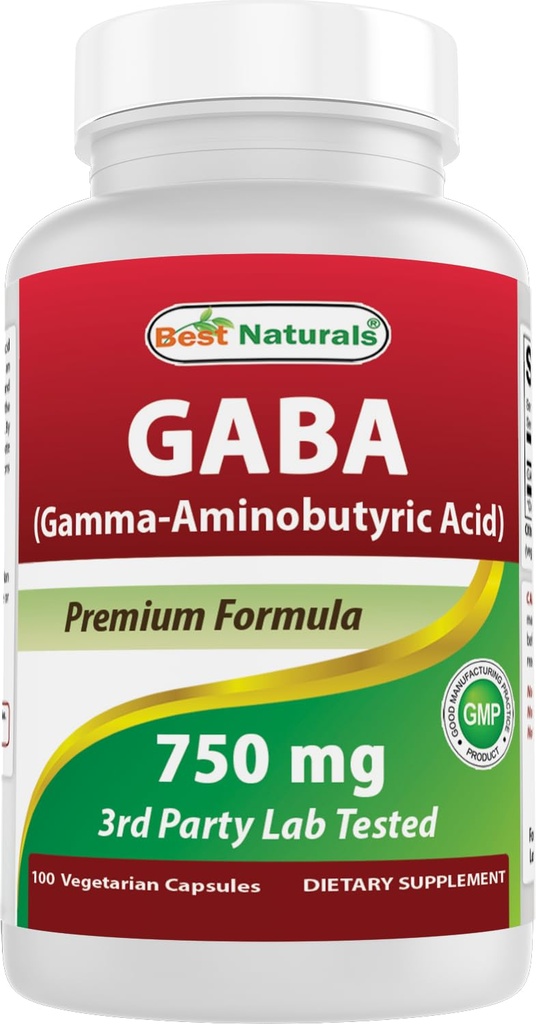 Best Naturals Gaba 750 mg 100 kasviskapselia