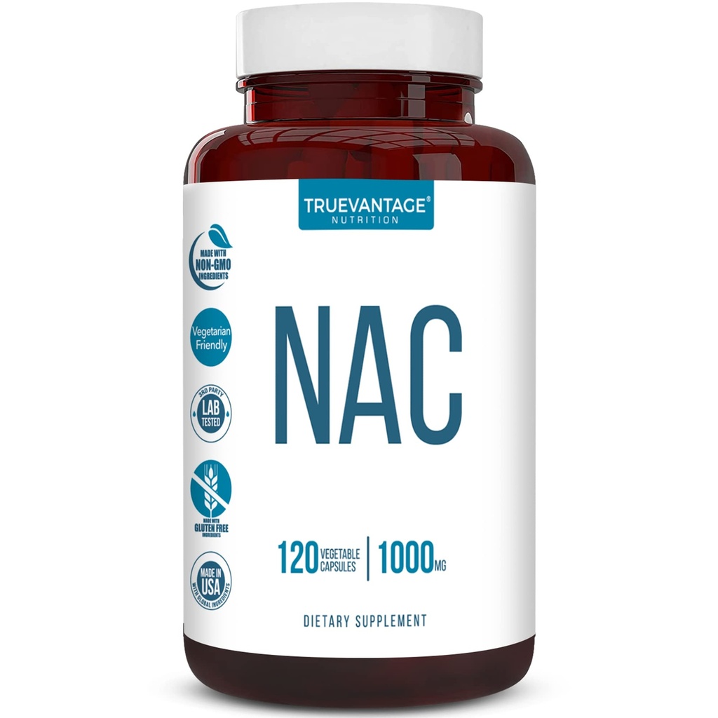 NAC-lisäaine (N-asetyylikysteiini) - 1000 mg-antioksidantti tuki - edistää maksan terveyttä ja detoxification - Boosts keuhko- ja immuuniterveyden - Vihanneskapselit - 120 Count - 60 Servings