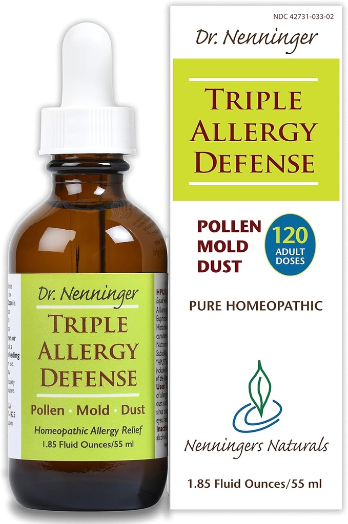 Kolminkertainen allergia puolustus 120 annosta Multi-Symptom Relief Suolapöly