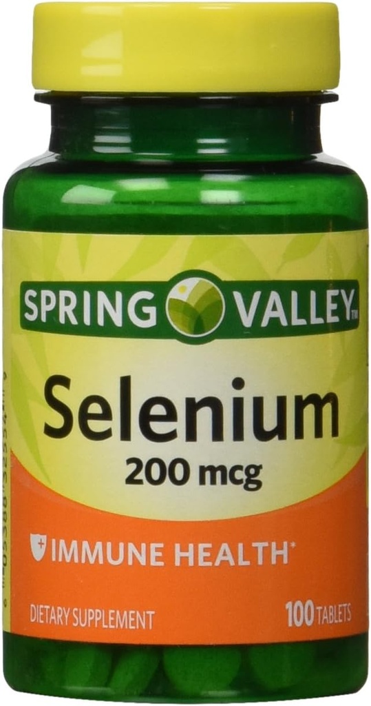 Spring Valley - Selenium 200 mikrog, 100 tablettia