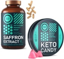 WILD POLTTOAINE Keto Candy ja Saffron Extract Supplement Energia ja painonlasku Bundle