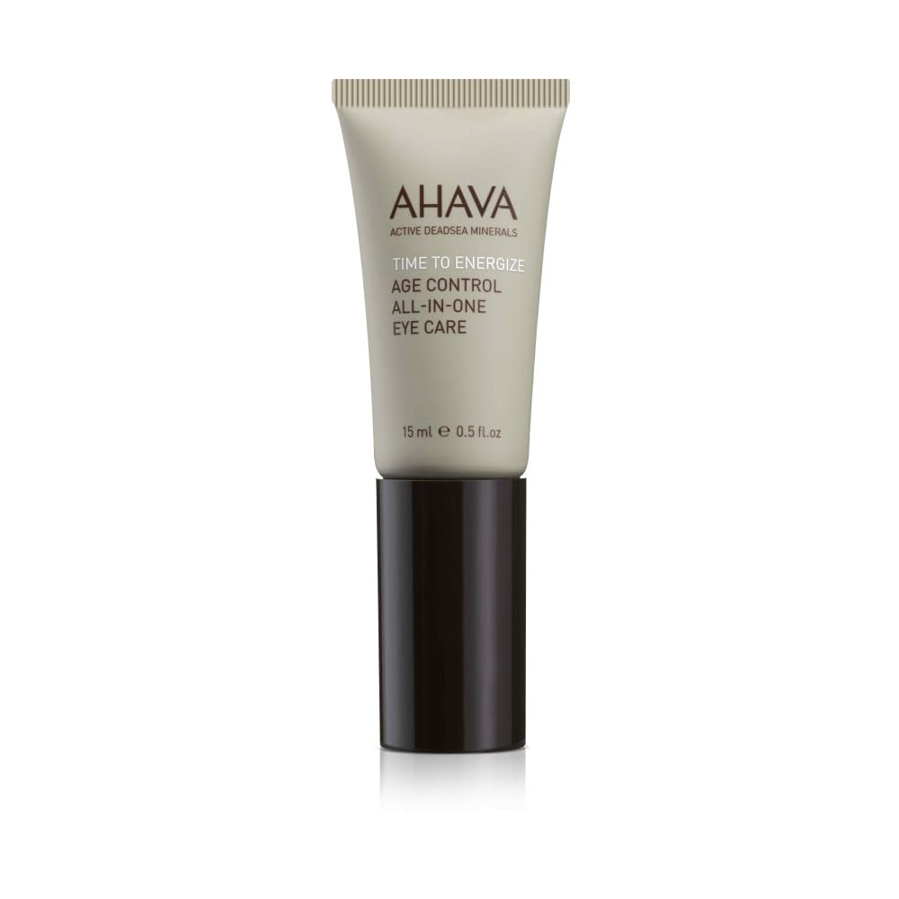 AHAVA Aika virkistää miesten ikäkontrolli All-in-One Eye Care - Päivittää & Hydrating Gel Smooth Undereye Area, vähentää pimeät ympyrät, Osmoter, Aloe Vera, kofeiini, Peptides & G-Force, 0,5 Fl.Oz