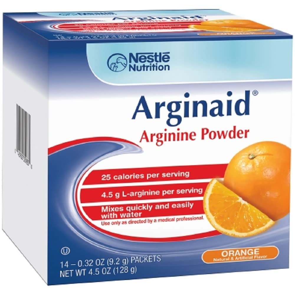 Arginiinilisä Arginaid? Oranssi .32 oz Yksilöllinen pakkausjauhe(BX of 14)