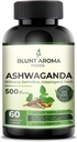 Ashwagandha-uutekapseli - suuri vahvuus 5200 mg jauhetta. Blended inkivääri juuri, kurkuma, Alkanet juuri ja mustapippuri - 60 kapselia - 2 kuukauden toimitus