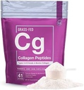 Olennaiset elementit Hydrolysed Collagen Peptides Powder for Miehet & Naiset - Joint, iho, hiusten ja kynsien tuki - 15 gramman tyypin I & III Naudanruokakollageeni - 30 annosta