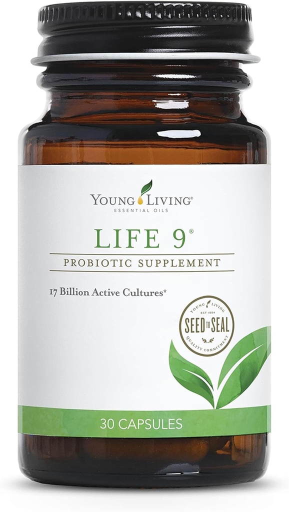 Young Living Life 9 Probiootti täydentää - Immuuni, aineenvaihdunta, ja suoliston tuki - 30 kapselia