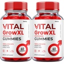 (2 pakkaus) Vital Grow XL Gummies - Virallinen Formula - Vial Grow XL Advanced Strength Formula, Vital Grow XL Arvostelut, yleinen terveystuki 1000 mg Maximum Strength Wellness Supplement (120 Gummies)