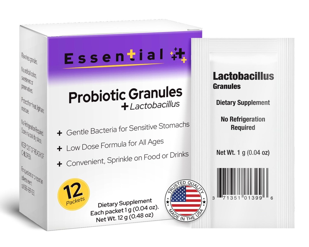 Lactobacillus Probiotics for Women and Men 12 Packets with Lactobacillus Acidophilus & Bulgaricus Probiotic, Dietary Supplements Rakeet Daily Gut Support, Dgestive Health & Internal Balance