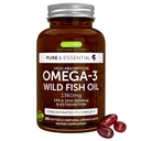Igennus Ultra Pure Omega 3 Triglyseridi rTG Wild Fish Oil 1360mg, IFOS Certified, EPA DHA 1000mg Plus Astaksantiini, ei-GMO, miesten ja naisten, 180 Softgels