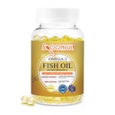 Spoonful Mini Omega 3 Kalaöljy, iFOS Certified, 1290 mg per tarjoilu, 120 Softgels Helmiä, pieni koko helppo niellä kapselit naisille ja senioreille, valmistettu Yhdysvalloissa
