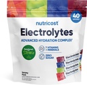 Nutricost Electrolytes Complex, Variety Pack Flavored, 40 Sticks - Advanced Hydration Complex