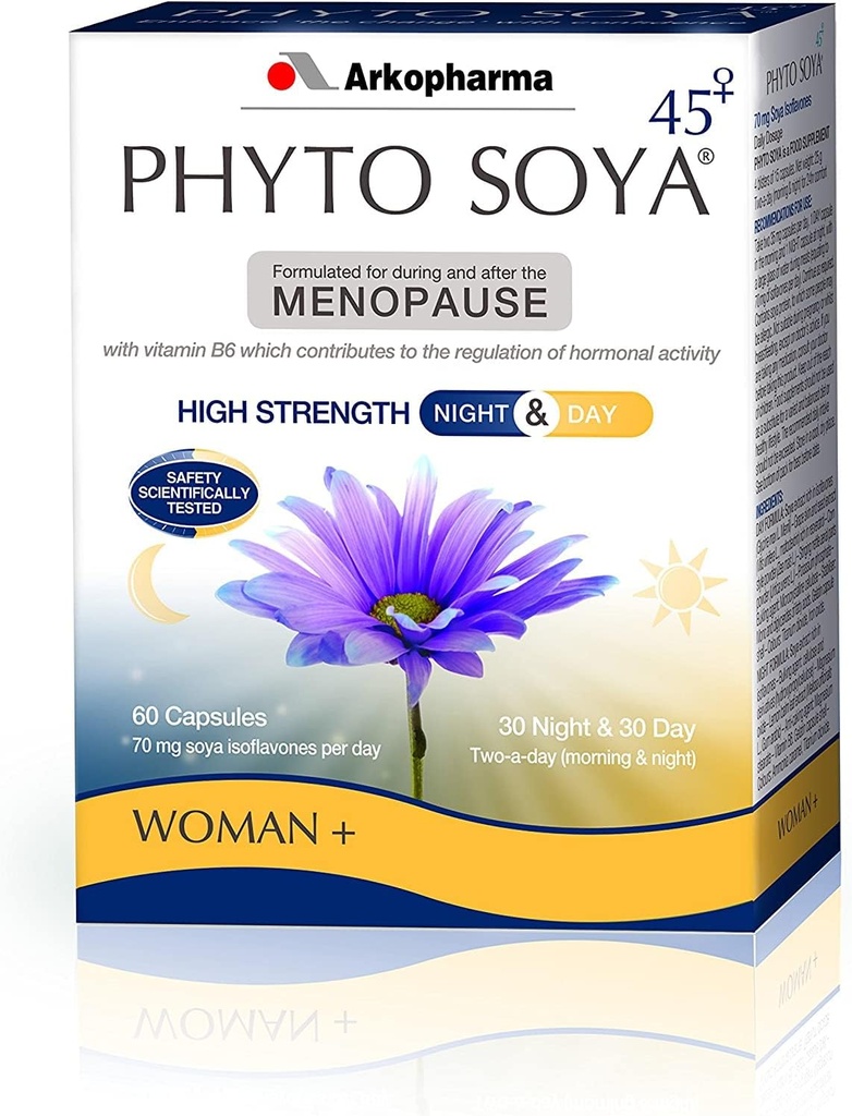 Arkopharma Phyto Soya Night & Day, 30 päivän korkit ja 30 yömyssyä