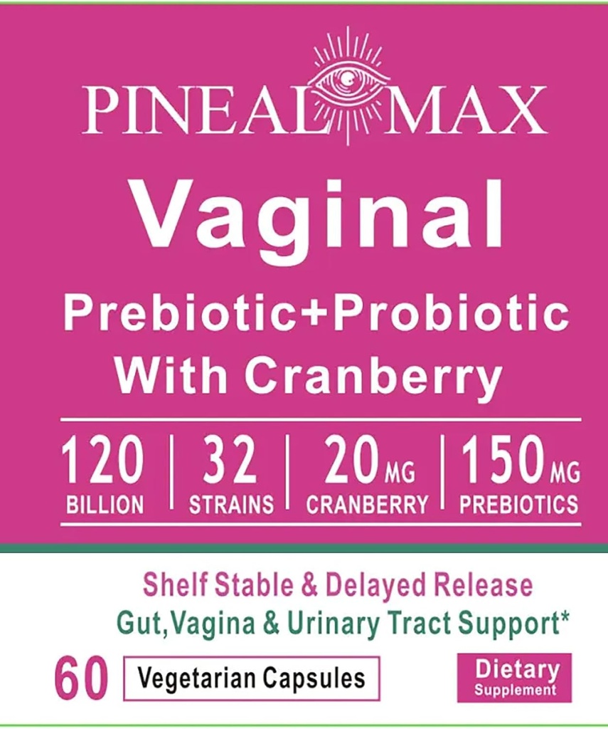 emätin Prebiootti + Probiootti karpalolla, 120 miljardia PMY, 32 kanta, 150 mg Prebiootit