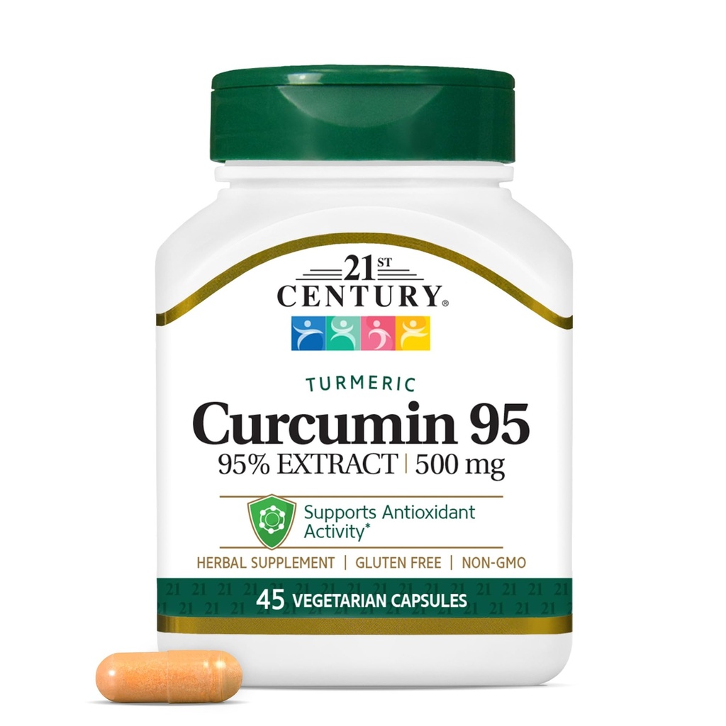 21st Century Curcumin 95 Herbal kosttillskott, 45 greve (22757)