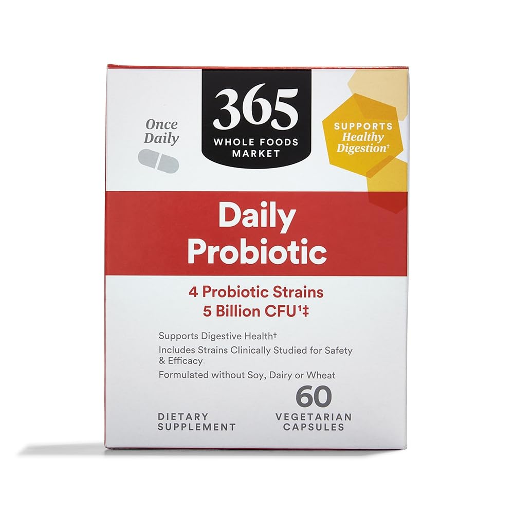365 av Whole Foods Market, Daily Probiotic 5 Billion CFU, 60 ct