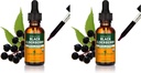 Herb Pharm Certified Organic Black Elderberry Liquid Extract immuunijärjestelmän tukea, Organic Cane alkoholi, 1 Oz (Pakkaus 2)