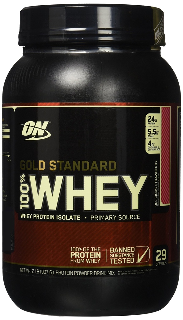 Optimum Nutrition Gold Standard Whey Delicious Mansikka - 2,07 lbs