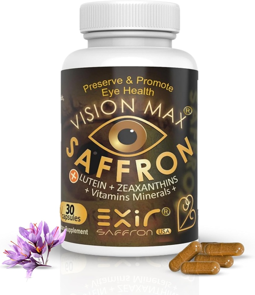 Antioksidantti, Eye & Immuno Support Supplement - Grape Seed Standarded Extract 95% Proantosyanidins, Saffron Stigma Herb, 30 kapselia