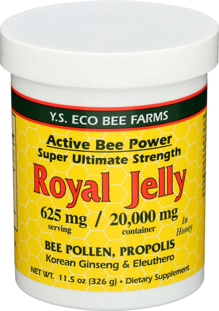 YS Royal Jelly/Honey Bee - Royal Jelly In Honey Ult Strength, 11,5 oz gelé