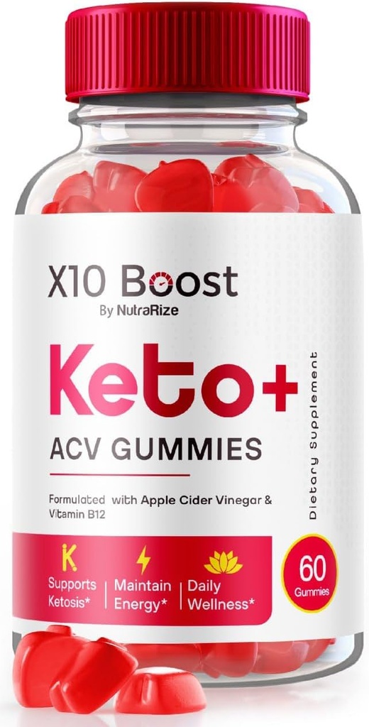 NutraRize X10 Boost Keto + ACV Gummies Advanced Weight Loss, Arvostelut (60 Gummies)