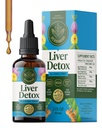 HERBAMAMA Liver Cleanse Detox & Republic - Liver Support Supplement - Liquid Drops maito Thistle, Voikukan juuri & Chanca Piedra - Alkoholi ja sokeriton neste Cleanse Supplement, 42 päivän toimitus