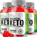 (3 pakkaus) Essential Keto ACV Gummies - Advanced Formula Essential Keto + ACV Painonhallinta Gumies Apple Siideri Viinietikka Keto Essential Dietary Supplement Arvostelut B12 B6 (180 Gummia)