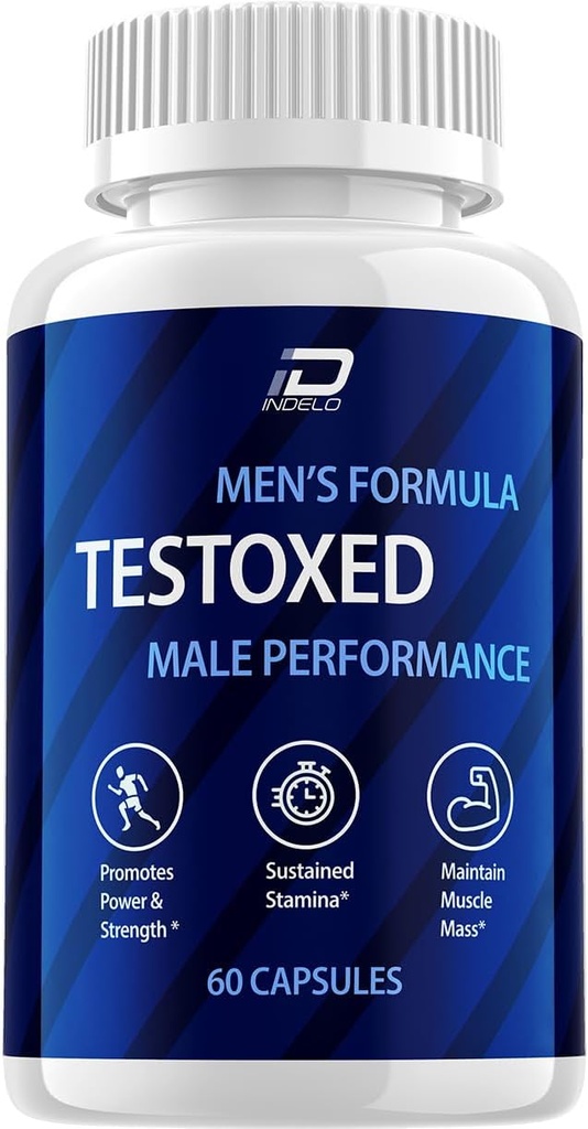 Testoksoidut kapselit Supplement, Testoksed Advanced Men Wellness Support, Virallinen Testoksed Maximum Strength Energy Performance, Testoksed Premium Dietary Formula Reviews (1 pakkaus - 60 kapselia)