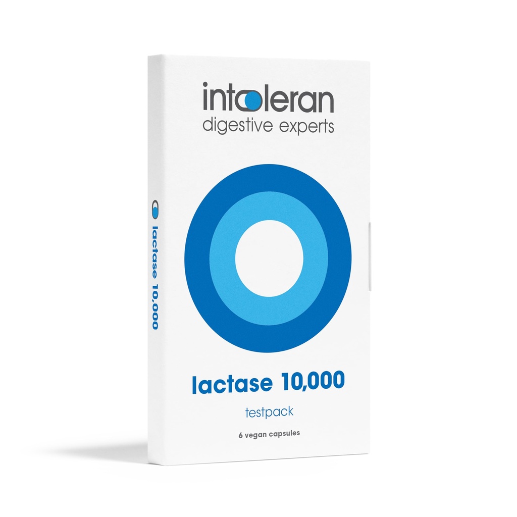 Intoleran Lactase 10 000 Dgestive Enzymes Testpack - 6 kapselia Laktoosi-intoleranssin täydennysosa 