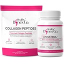 Annatrol Bone Support & FORTIBONE Collagen Peptides w/FORTIGEL, VERISOL ja TENDOFORTE - Täydellinen luu, nivelet, iho, hiukset, kynnet ja aineenvaihduntatuki 1 kuukausi Supply (Pouch, 401.7G)