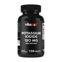 Kalium Iodide Ravintolisä 130 mg per annos - 150 tablettia (1 pullo) - Exp 05/2030