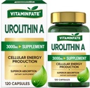 3000 MG Urolithin A Supplement - 120 kapslar stöder antioxidant, förbättrad hälsosam åldrande, midochondrial, cellreparation för män och kvinnor