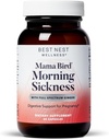 Paras pesä wellness Mama Bird Morning Sairauden helpotus - Hellävarainen täydentää Formula Aids vastaan aamun sairaus - täydentää inkivääriuutetta & juurijauhe - 60 kapselia