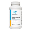 XYMOGEN Omega MonoPure 650 EC - Omega-3 Fiskoljetillskott för kvinnor och män - med EPA, DHA & DPA - Mindre Softgels med 3X Greater Absorption - Stöd ett hälsosamt hjärta & kognition (60 Softgels)