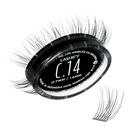 Lashify Curl 14mm Gossamer DIY silmäripsilaajennukset uudelleentäyttö, musta, helppo väärentää silmäripsien luonnollinen ulkonäkö