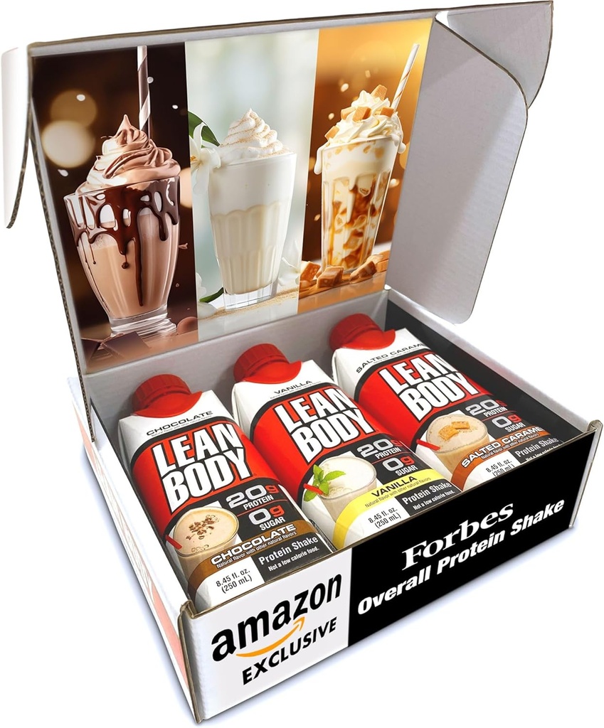 Labrada Lean Body Triple Taster Pack On-The-Goy Blend Protein Shake, Zero Sugar, Gluteeniton, Rikastettu 22 vitamiinit & Minerals 8.45Fl Oz (paketti 3)
