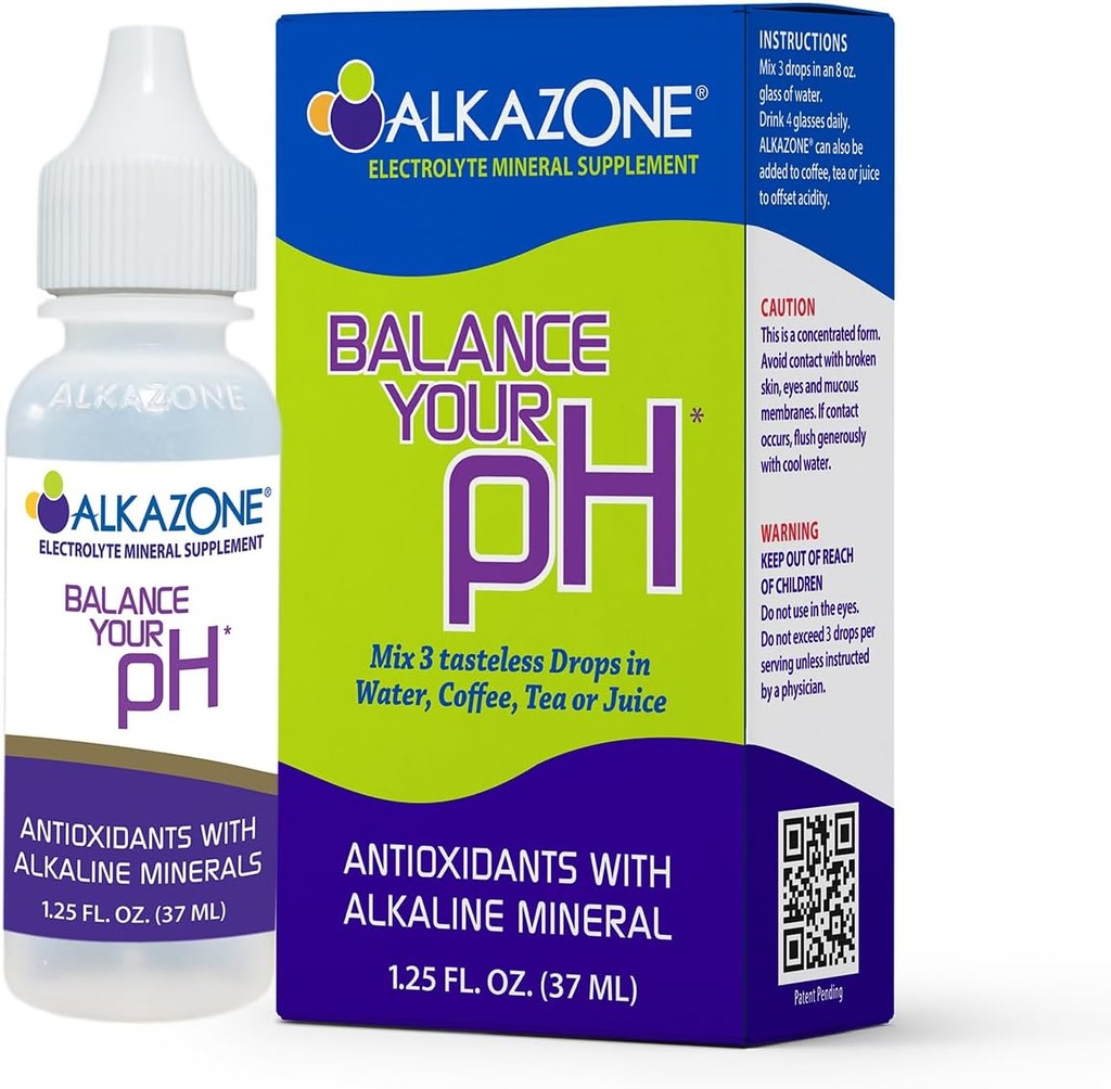 Alkatsoni tasapainota pH, antioksidantit Alkali Mineral Drops, Single 1.25 Oz Pack, Portable, Yields 10 gallonaa emäksistä, antioksidantti vesi, makuamaton, pH tasapaino, nesteytys