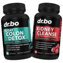 Colon & Munuaisten puhdistus Detox Support Suoliston puhdistus pillereitä & Probiootti turvotus ja päivittäinen Bowel liike Flush - Tuki munuaiset, virtsarakon ja virtsateiden terveys