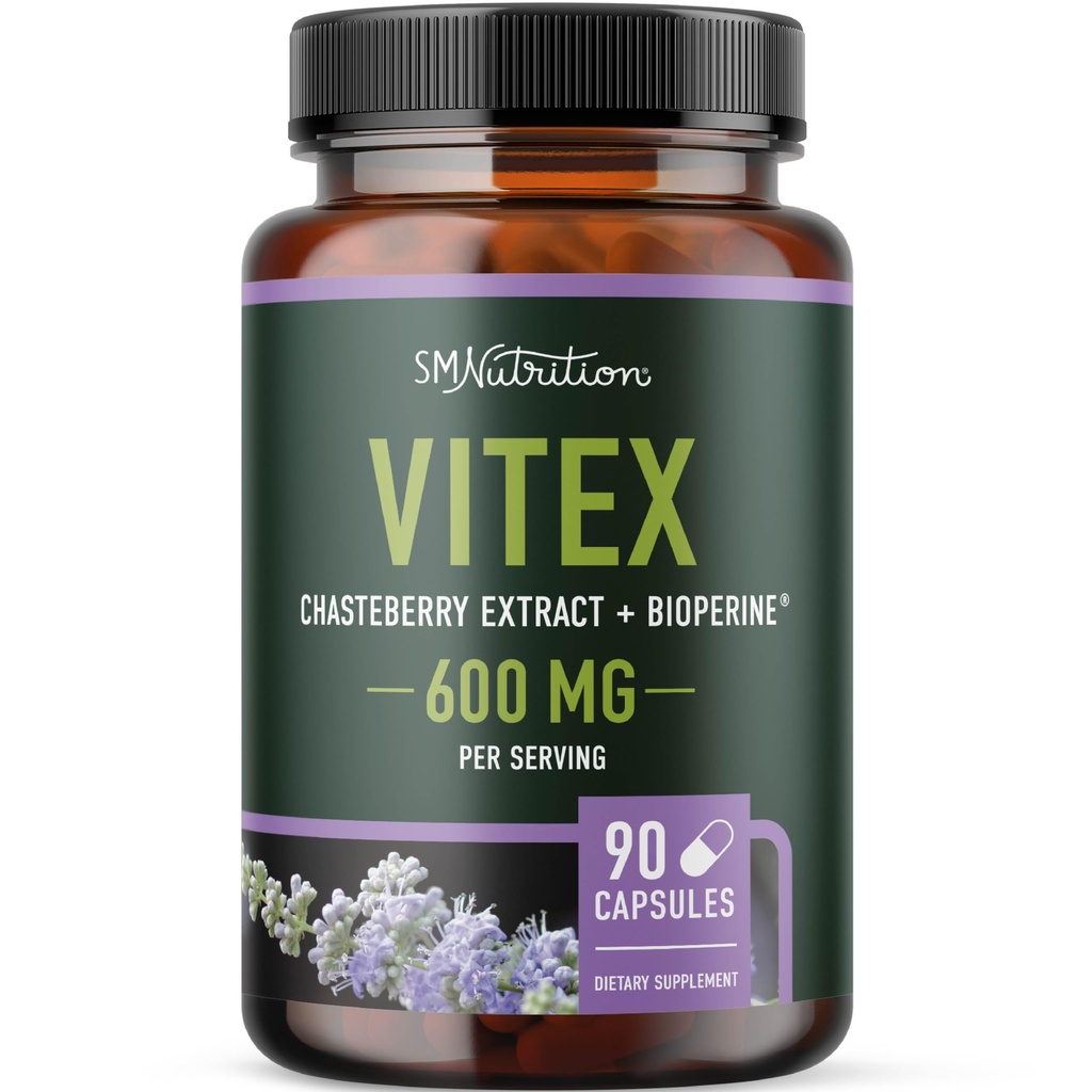 Vitex Chasteberry Supplement 600mg ... Agnus Castus naisten hormone Balance, Menopause, Menstrual Säännöllisyys & Hormonal Acne* ...