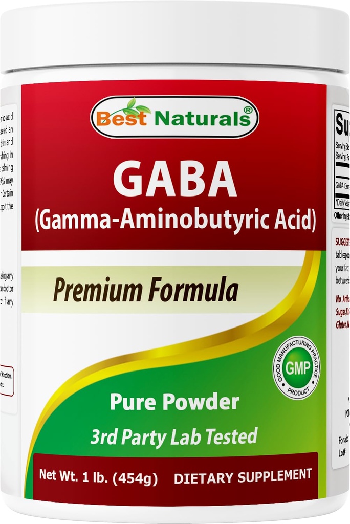 Bästa Naturals GABA (Gamma Aminobutyric Acid) Pure Powder 1 Pound