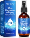Magnesiumöljysumute, magnesiumöljy jaloille, puhdas magnesiumöljysumute 2 Fl.Oz, 100% puhdas ja luonnollinen magnesiumrunkosumute, paikallinen magnesiumsumute, luonnollinen deodorantti, helppo imeytyä ja käyttää