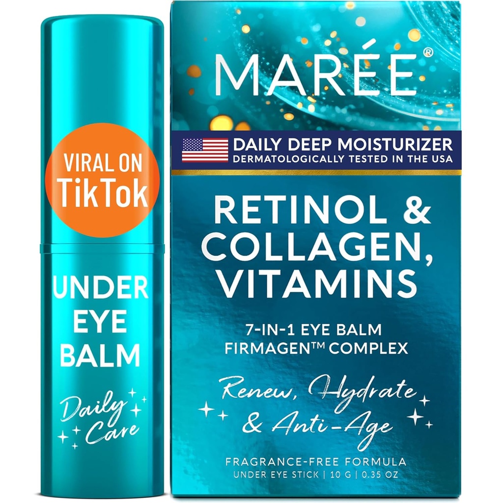 MAREE Under eye Balm Stick kanssa retinol & Ceramide Complex - Kasvojen kosteuttaja tummat ympyrät ja ryppyjä - alle silmän Brightener Stick, Anti ryppy Hydrating kasvot ihonhoito