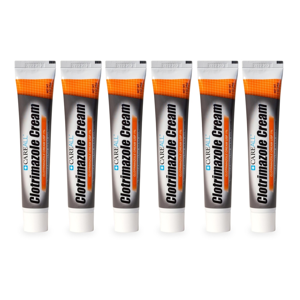 CareAll Clotrimatsoli Sienilääke Cream 1% USP 1. 0 oz. (6 pakkaus), Cures Most urheilijat Jalka, Jock kutina ja rengasmato, Sooths ja lievittää kutina, polttaminen ja halkaisu näistä ehdoista