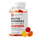 iRestore hiukset Gummy Vitamiinit, Vegan Biotin Gummies hiukset iho ja kynnet Gummies, hiukset Gummies, Biotin Gummies hiusten kasvua Biotin Vitamiinit Hiusten vitamiinit Gummies naisille ja miehille, Biotiini 10000 mcg