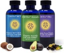 Kaikki luonnolliset syötävät öljyt, 4oz Sampler Set with Pure C60 ESS60, Immunosupport and Joint Support Supplement with Olive Oil, Avocado Oil & MCT Coconut Oil, Set of 3, 4 oz