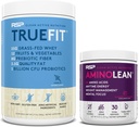 RSP NUTRITION AminoLean Pre Workout Energy (BlackBerry Pomegranate 30 Servings) med TrueFit Protein Powder (Vanilla 2 LB)