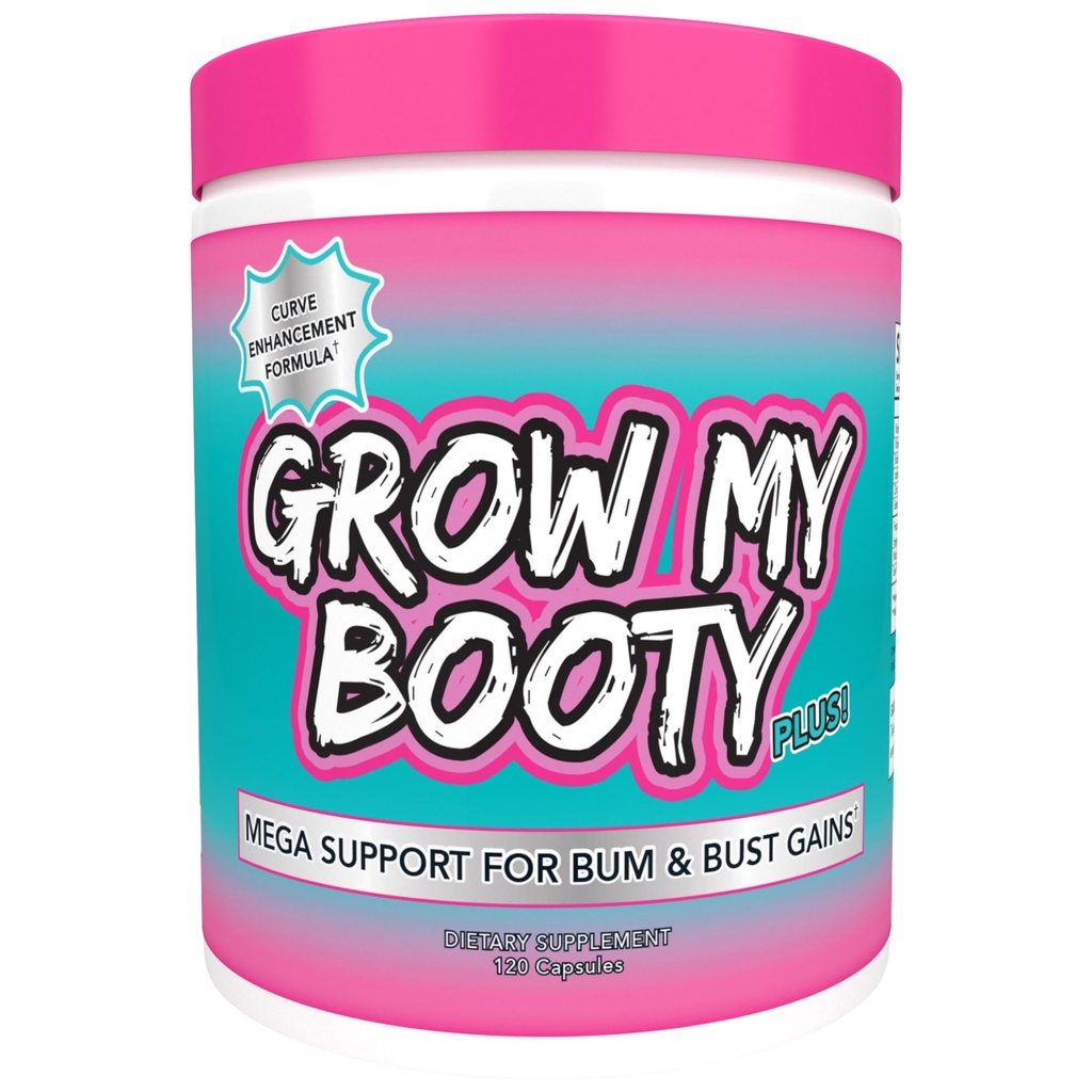 SPAZMATIC Grow My Booty Plus Butt Enhancement Booty Pills - Mega Booty och Bust Fast Growth Formula Glute Booster