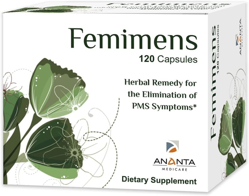 Ananta Medicare FEMIMENS Herbal Remedy PMS-oireiden eliminaatioon, ravintolisä - 120 kapselia